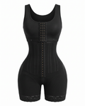 High-compression full-body hourglass shapewear bodysuit on white background