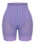 High-waist hourglass shaping shorts on white background